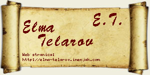 Elma Telarov vizit kartica